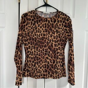 Alice + Olivia leopard print - Long Sleeve Top